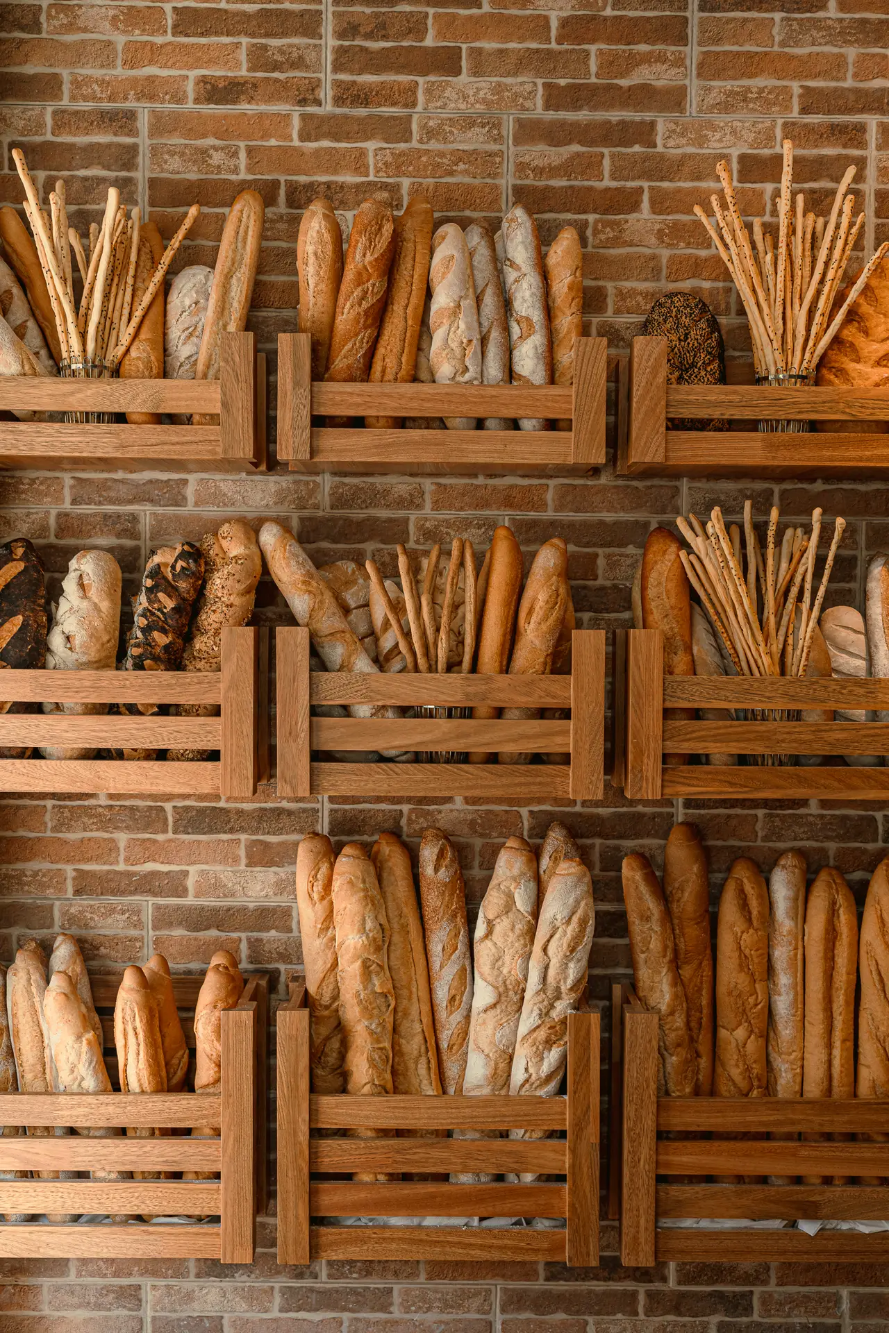 Freshly baked baguette